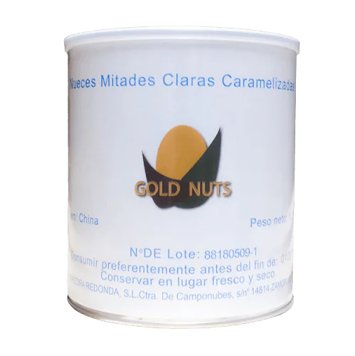 Nueces cantonesas o caramelizadas en bote de 1,2Kg