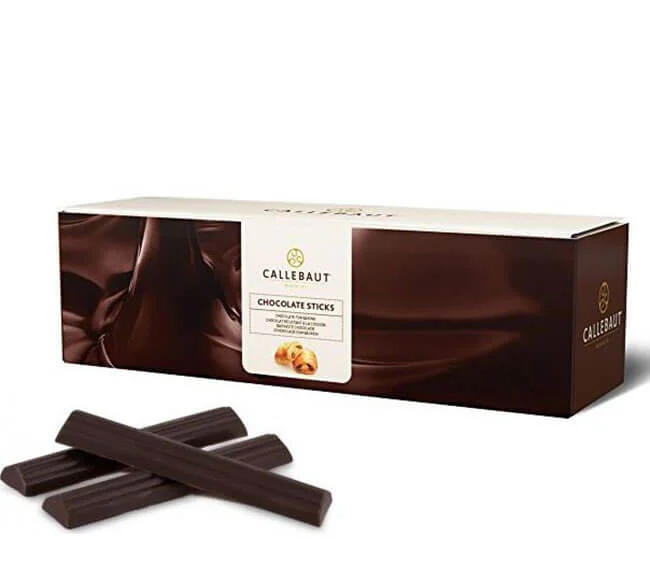 Caja de 1,6 Kg de barritas de Chocolote Negro de Callebaut