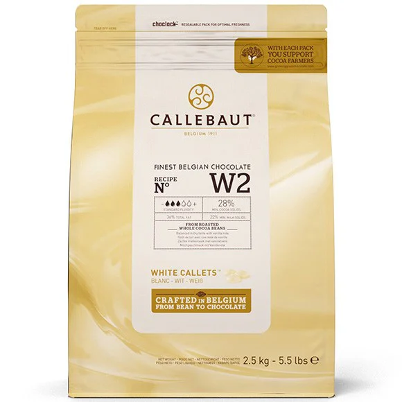 Bolsa de cobertura de chocoalte blanco Calllebaut W2