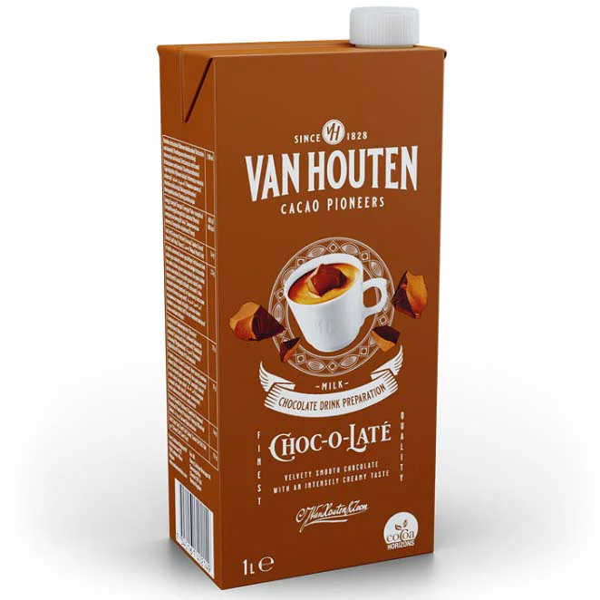 Brik de chocolate a la Taza Van Houten en tamaño de 1 litro