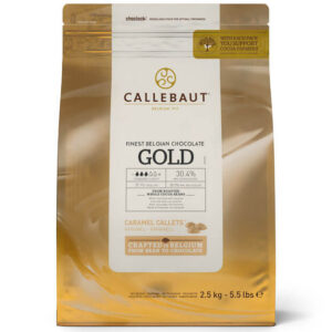 Bolsa de cobertura de chocolate Gold, Chocolate de sabor caramelo y sal