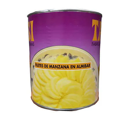 Manzana Fileteada en Almíbar en bote de 3Kg