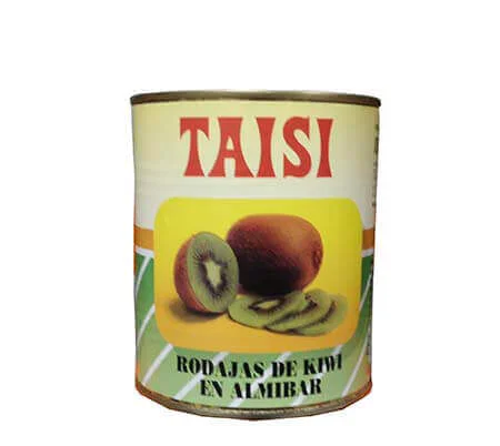 Kiwi en almíbar y en rodajas en bote de 1Kg