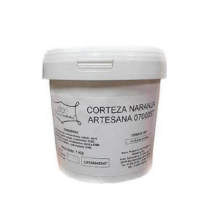 pasta elaborada con corteza de naranja