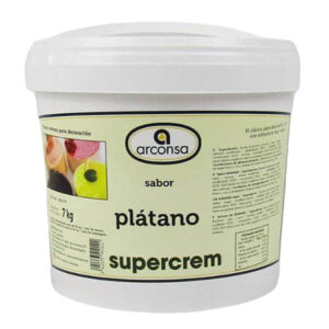 Crema sabor a plátano marca arconsa