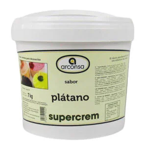 Crema sabor a plátano marca arconsa