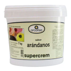 Crema gelatinosa de sabor a arándanos