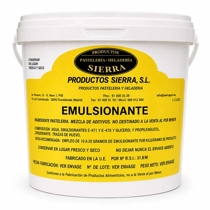 Emulsionante en bote de 5Kg especial repostería