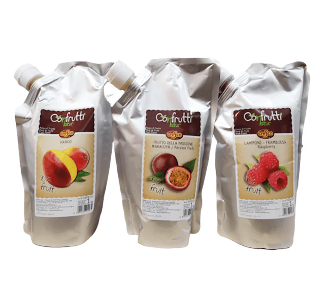 Confrutti, puré de frutas en bolsa de 1 Kg