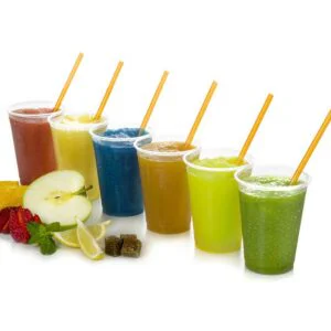 Preparado de granizados en varios sabores