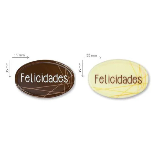 Cartel Felicidades Chocolate 60uds - Imagen 2