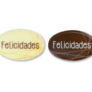 Cartel Felicidades Chocolate 60uds