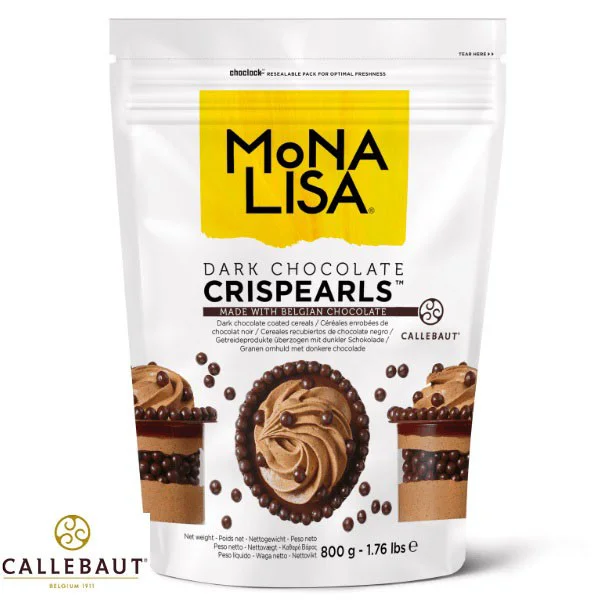 Bolitas de chocolate negro Callebaut o Crispearls Dark