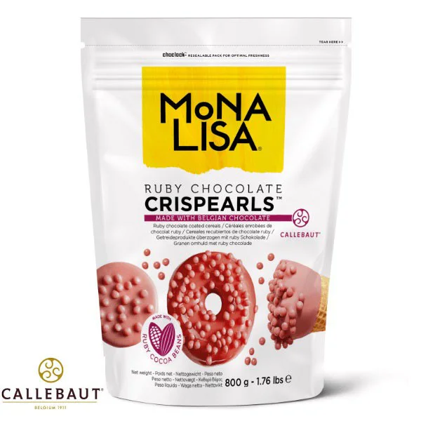 Bolsa de crispearls de chocolate Ruby en 800gramos