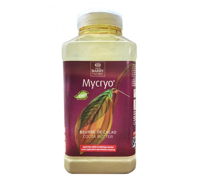 Bote de manteca de cacao en polvo de la marca Barry en 550