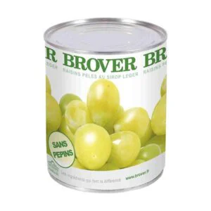 Uvas peladas y sin pepitas en bote de 1Kg