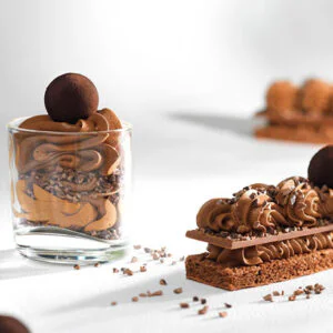 Mousse de Chocolate negro de la marca Callebaut en paquete de 800g