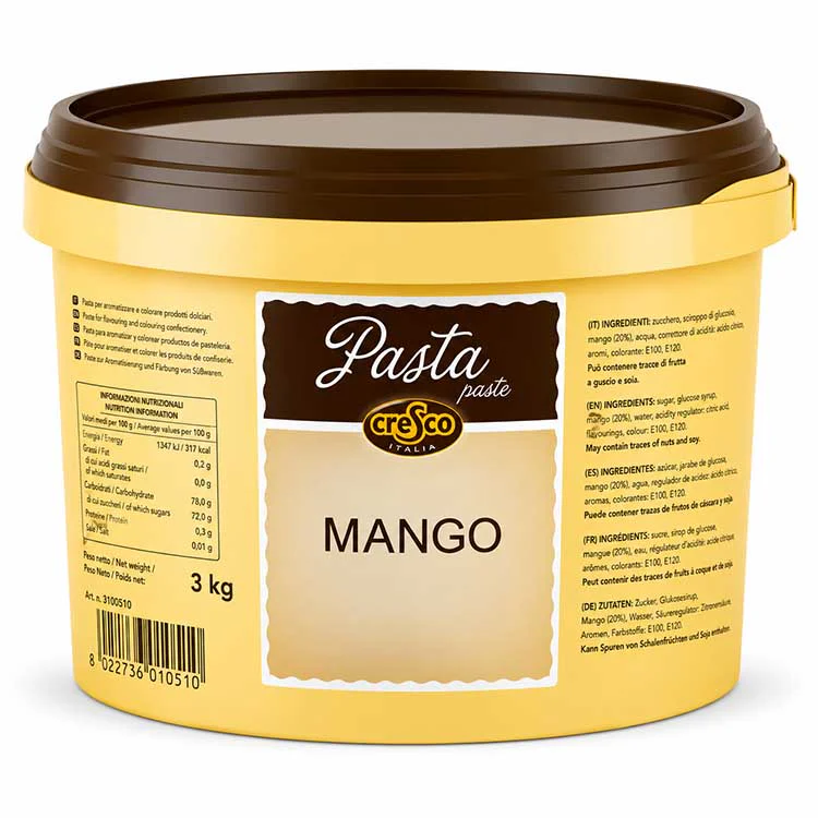 Pasta frutal de mango en bote de 3Kg