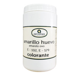 Colorante en polvo amarillo huevo de arconsa en bote de 750g