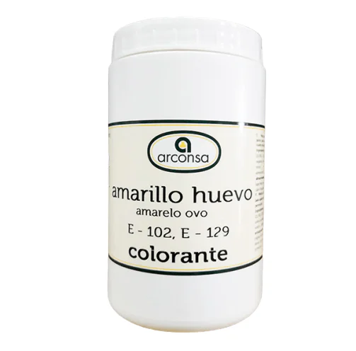 Colorante en polvo amarillo huevo de arconsa en bote de 750g