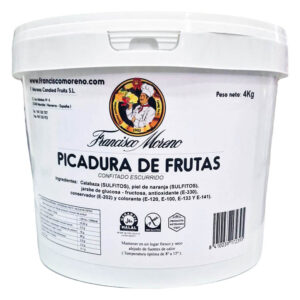 Picadillo de frutas en 4 colores en cubo de 4Kg