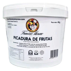 Picadillo de frutas en 4 colores en cubo de 4Kg