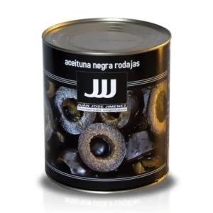 Aceituna Negra en Rodajas en bote de 3 kg