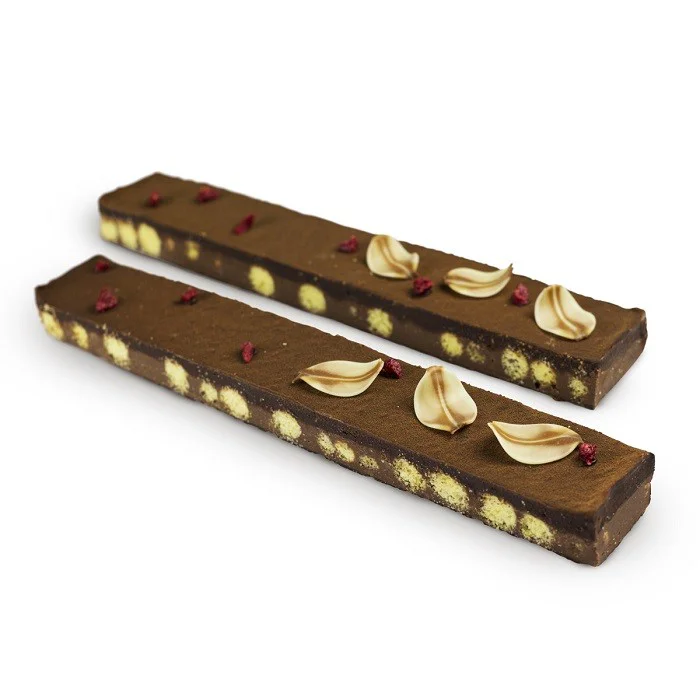 Hojas Jaspeadas de Chocolate Blanco 500g - Imagen 2