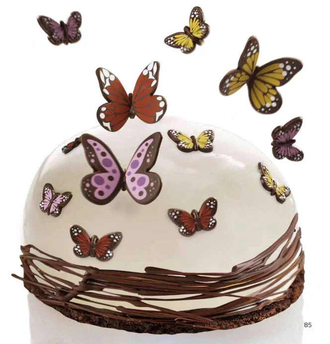 Mariposa Roja de Chocolate Negro 90uds - Imagen 2