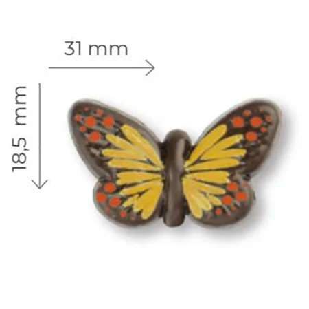 Mariposa Mini Amarilla de Chocolate 90uds - Imagen 3