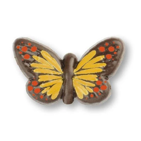 Mariposa Mini Amarilla de Chocolate Negro 90uds