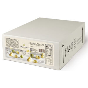 Caja de bolas huecas de chocolate blanco Callebaut en 1,36Kg