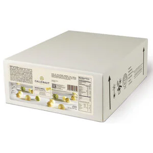 Caja de bolas huecas de chocolate blanco Callebaut en 1,36Kg