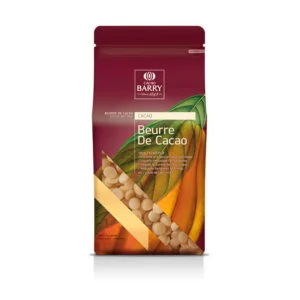 Manteca de cacao en gotas Barry en bolsa de 1Kg
