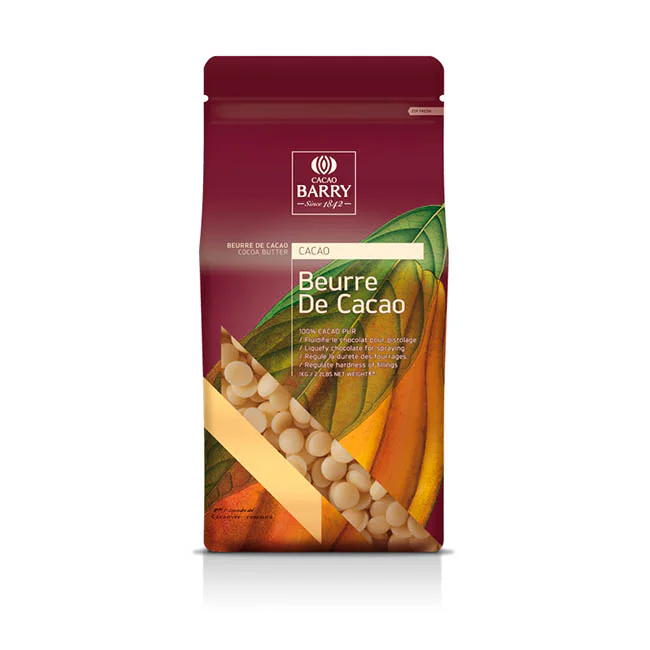 Manteca de cacao en gotas Barry en bolsa de 1Kg