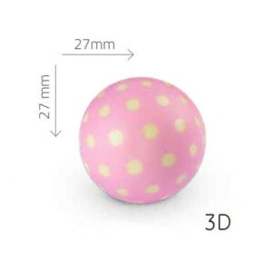 Bola Rosa con Lunares de Chocolate 40uds