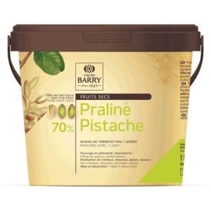 Praline de pistacho de la marca Barry en bote de 1 Kg