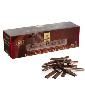 Caja de barritas de chocolate leche de barri en 1,6Kg