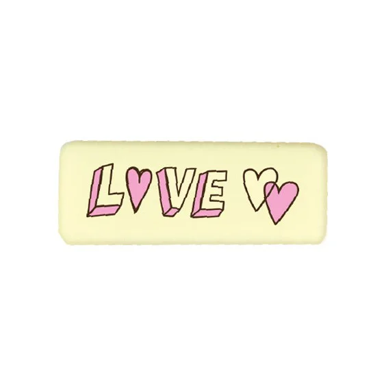Cartel Love Chocolate Blanco 168uds
