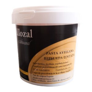Crema de avellana repelada tostada en bote de 1Kg