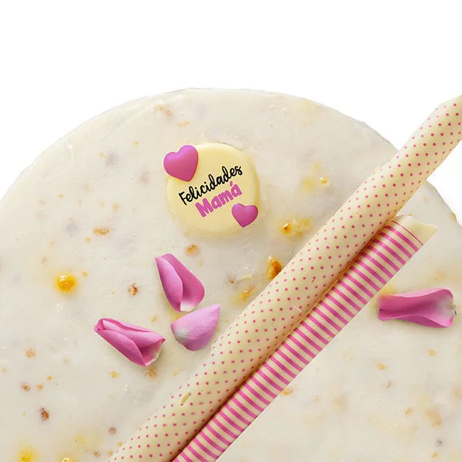 Doble Cartel "Felicidades mamá" Chocolate Blanco 135uds - Imagen 3