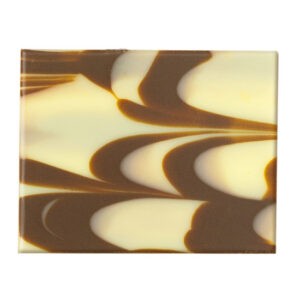 Rectángulo Mármol de Chocolate Blanco 350uds