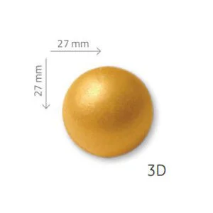 Bola Oro de Chocolate Blanco 40uds