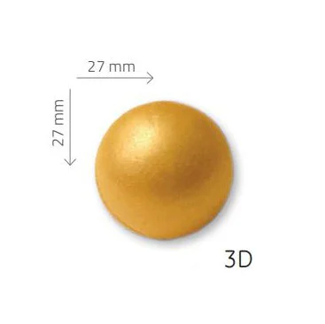 Bola Oro de Chocolate Blanco 40uds