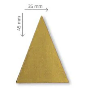 Triángulo Dorado de Chocolate Negro 350uds