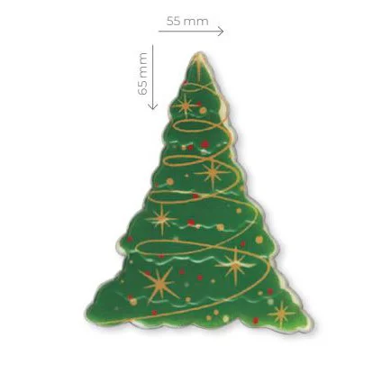 Abeto Navideño de Chocolate Blanco 48uds - Imagen 2