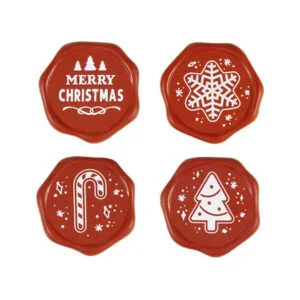 Lacres Navideños Chocolate Blanco 96uds