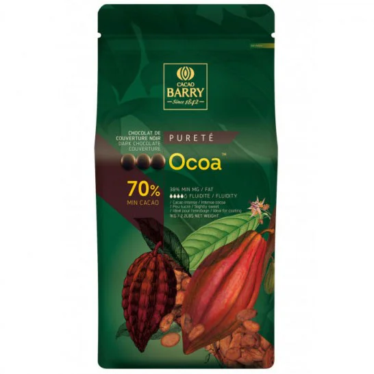 Cobertura Negra Ocoa 70% en 1Kg