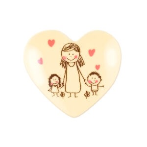 Corazón Día de la Madre Chocolate Blanco 54uds