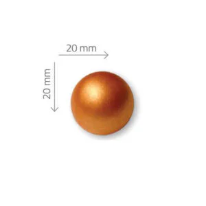 Mini Bola Ámbar Chocolate Blanco 66uds